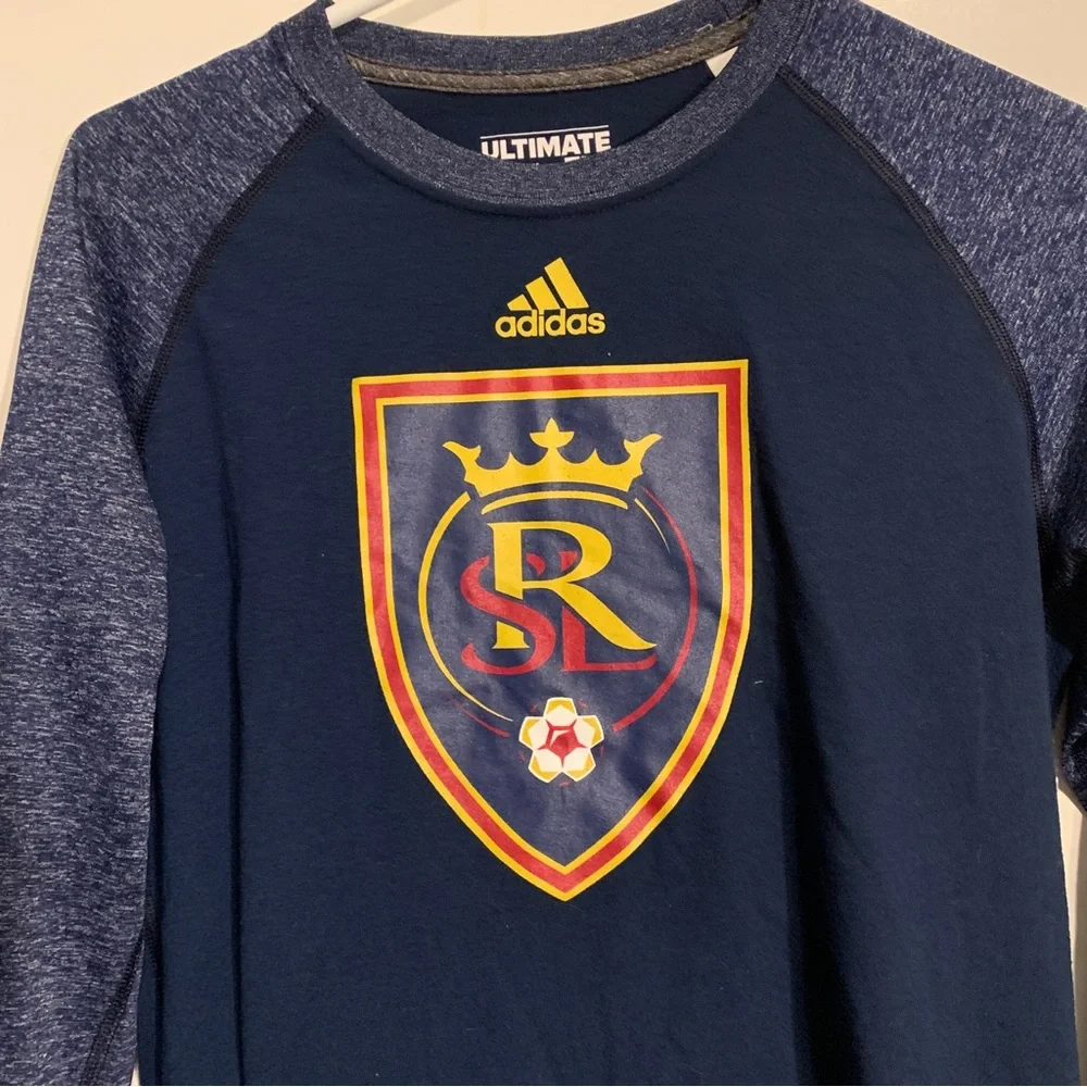 Adidas Mens MLS Real Salt Lake Soccer Climalite Ultimate T-Shirt size small
